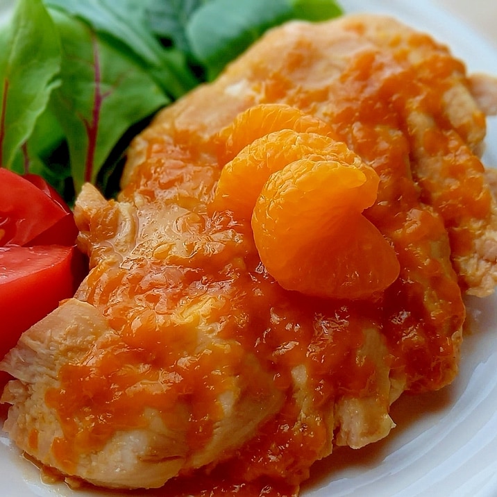簡単♪ 鶏肉のオレンジ煮 ~我が家のレシピ~